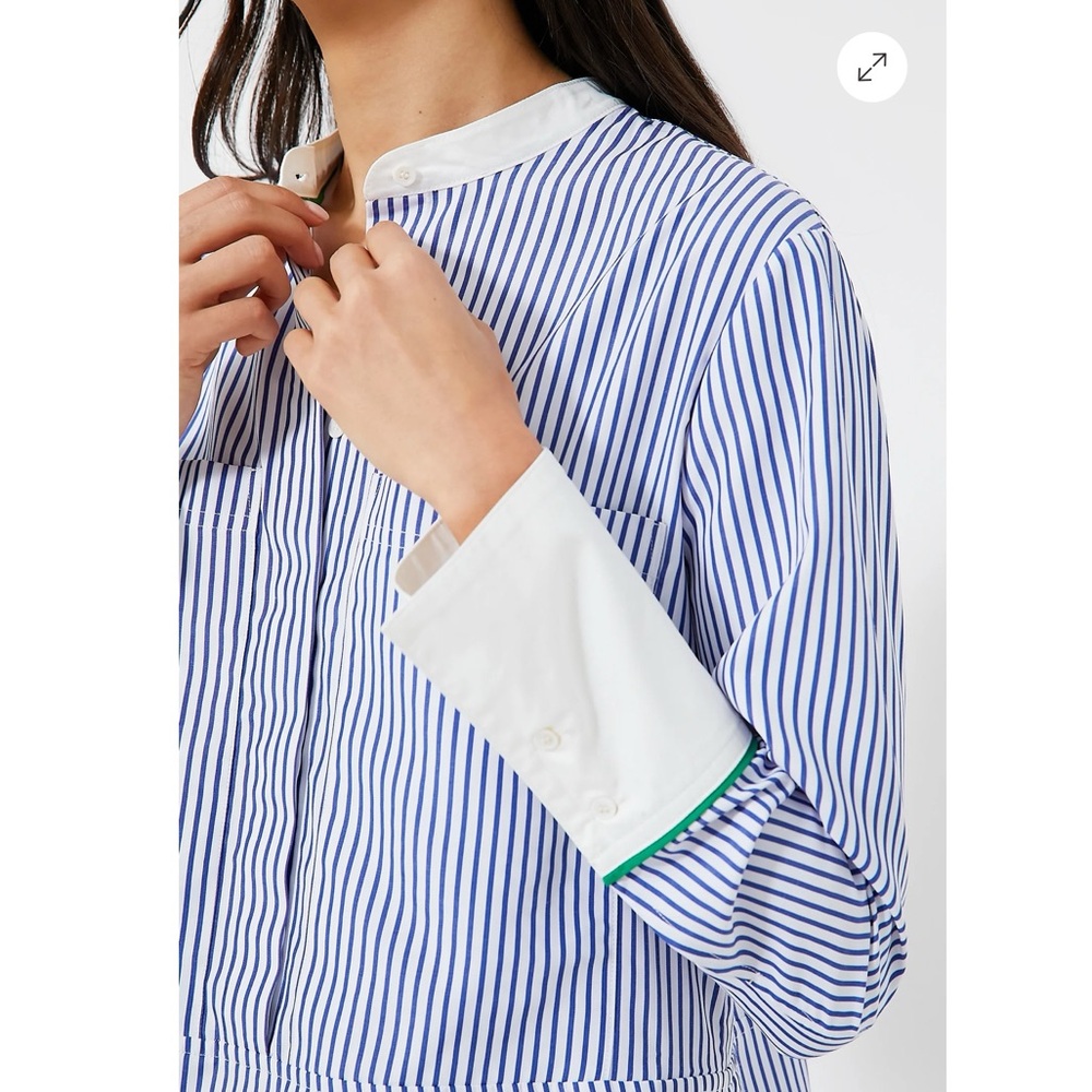 POMANDER PLACE Blue Stripe Rohan Shirt Dress - Picture 4 of 10